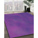 Patterned Amethyst Purple Rug in Family Room, pat3297pur