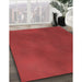 Machine Washable Transitional Red Rug in a Family Room, wshpat3297rd