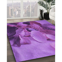 Patterned Purple Rug, pat3298pur