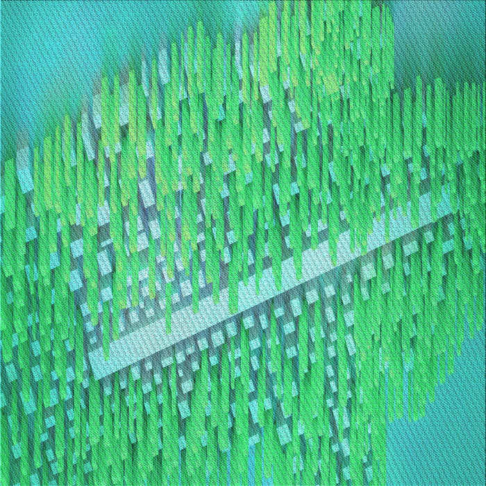 Round Machine Washable Transitional Spring Green Rug, wshpat3299lblu