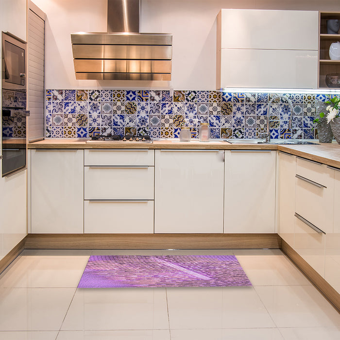 Machine Washable Transitional Orchid Purple Rug in a Bedroom, wshpat3299pur