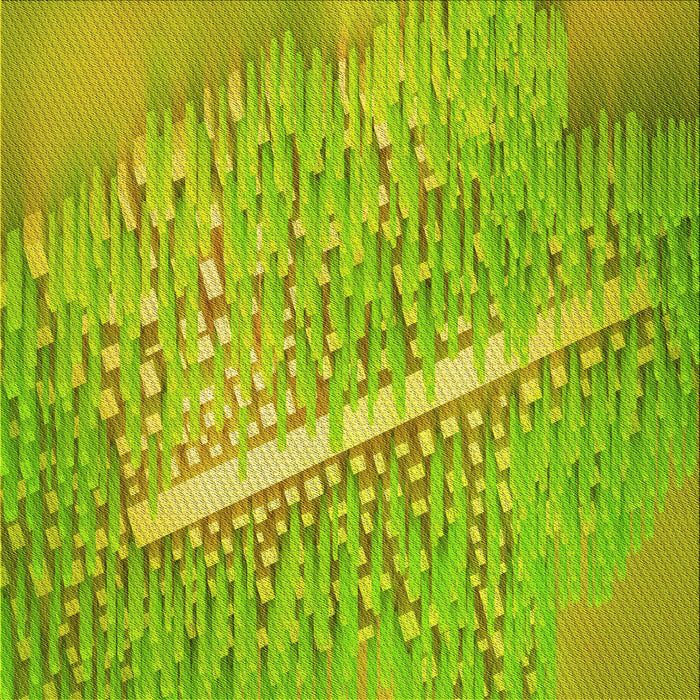 Round Machine Washable Transitional Dark Yellow Green Rug, wshpat3299yw