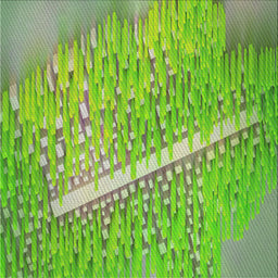 Sideview of Machine Washable Transitional Yellow Green Rug, wshpat3299