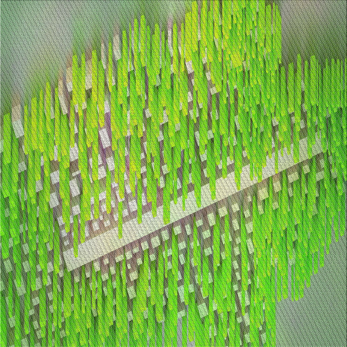 Sideview of Machine Washable Transitional Yellow Green Rug, wshpat3299