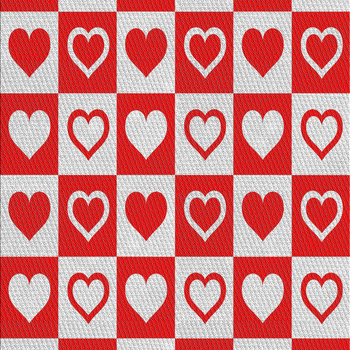 Patterned Red Novelty Rug, pat329