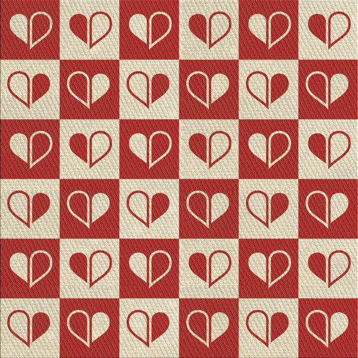 Round Patterned Red Rug, pat330brn