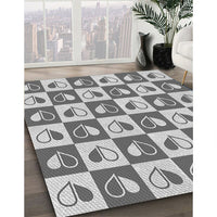 Patterned Ash Gray Rug, pat330gry