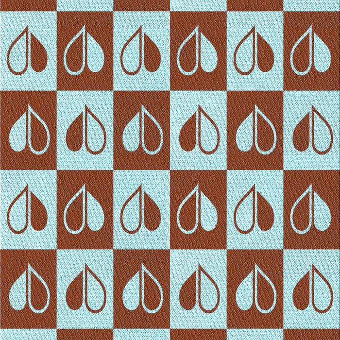 Patterned Blue Rug, pat330lblu