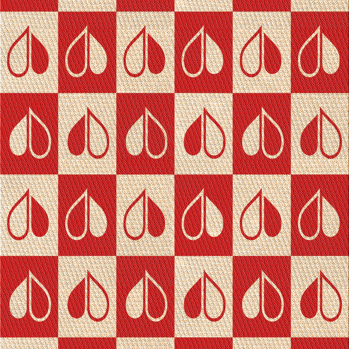 Patterned Red Rug, pat330org