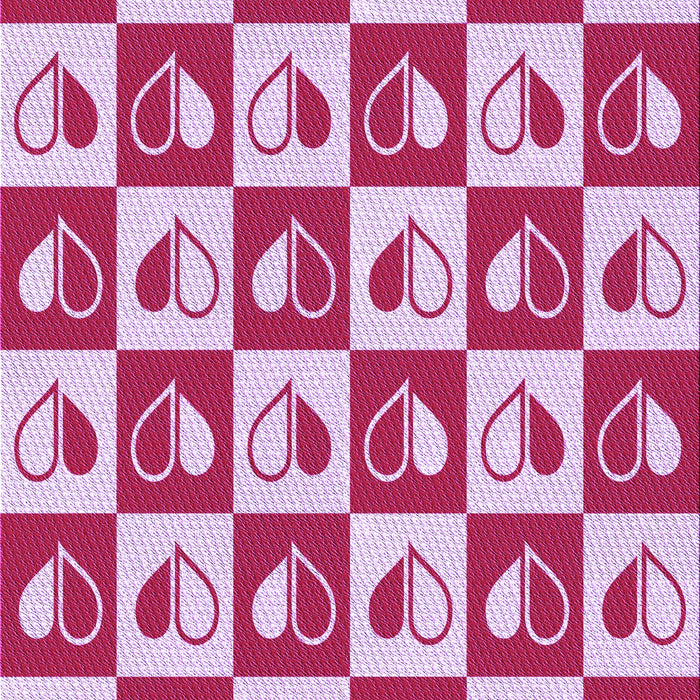 Round Patterned Blossom Pink Rug in a Office, pat330pur