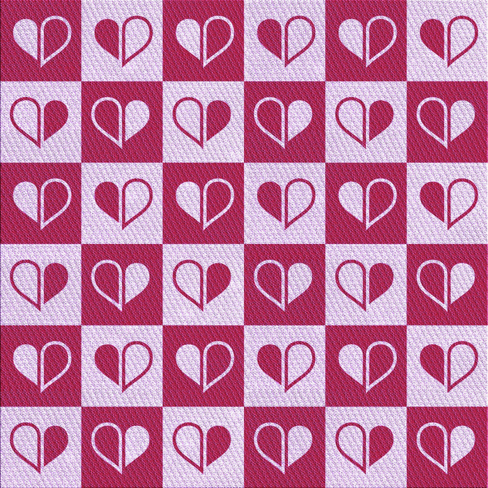 Square Patterned Blossom Pink Rug, pat330pur