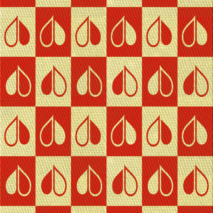 Machine Washable Transitional Red Rug, wshpat330yw