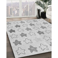 Patterned Platinum Gray Rug, pat3300gry