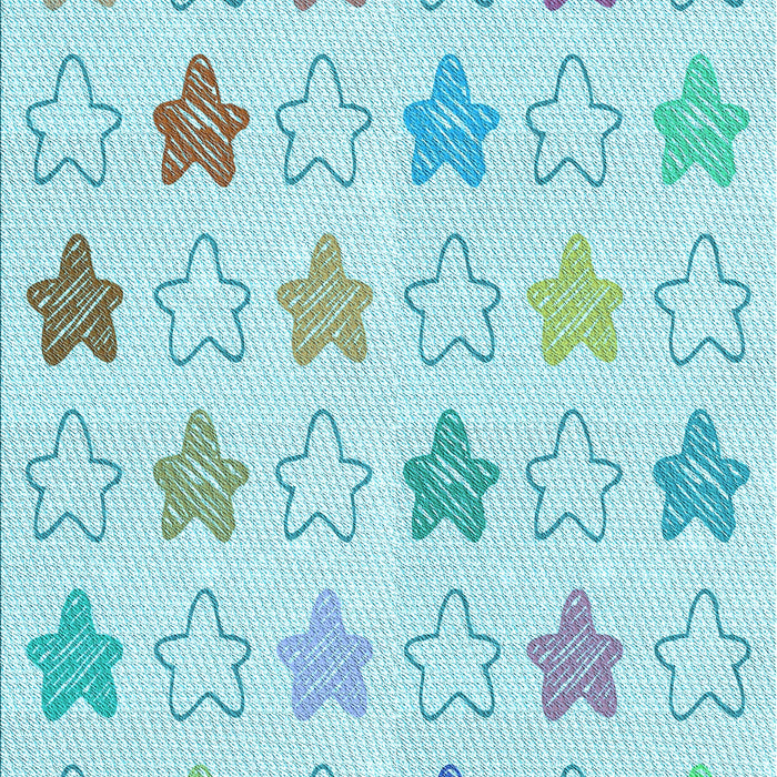 Patterned Electric Blue Rug, pat3300lblu