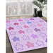 Machine Washable Transitional Purple Rug in a Family Room, wshpat3300pur