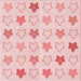 Round Patterned Light Rose Pink Rug, pat3300rd