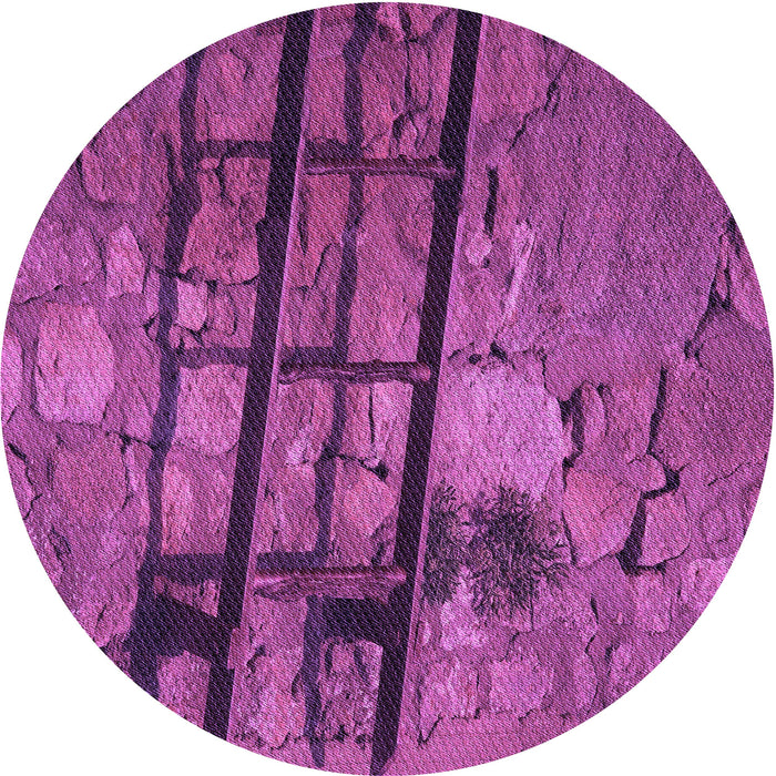 Square Patterned Dark Magenta Purple Rug, pat3301pur