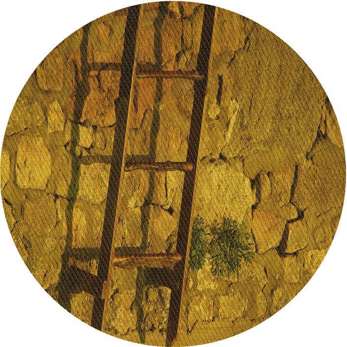 Square Patterned Dark Bronze Brown Rug, pat3301yw