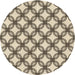 Square Patterned Vanilla Gold Rug, pat3302brn