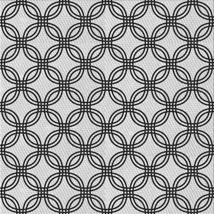 Round Machine Washable Transitional Platinum Gray Rug, wshpat3302gry