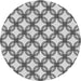 Square Patterned Platinum Gray Rug, pat3302gry