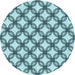 Square Machine Washable Transitional Electric Blue Rug in a Living Room, wshpat3302lblu