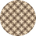 Square Patterned Golden Blonde Gold Rug, pat3302org