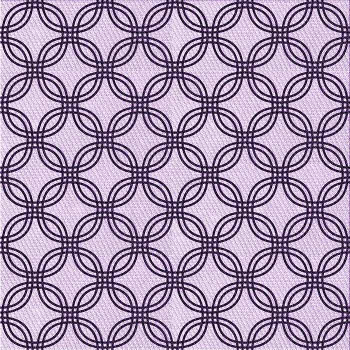 Round Patterned Purple Rug, pat3302pur