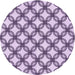 Square Patterned Purple Rug, pat3302pur