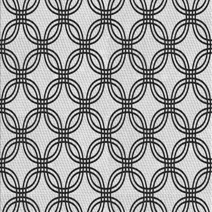 Patterned Platinum Gray Novelty Rug, pat3302