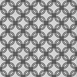 Square Patterned Platinum Gray Novelty Rug, pat3302