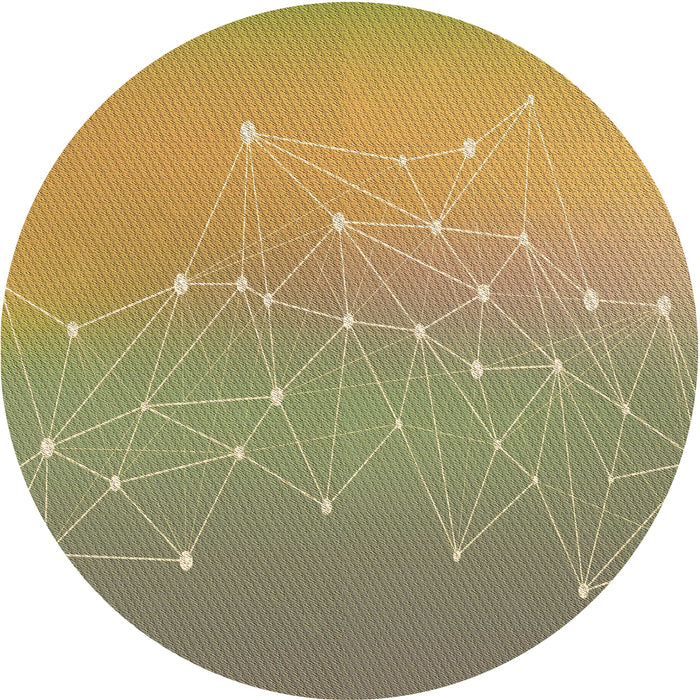 Square Patterned Brown Rug, pat3303brn