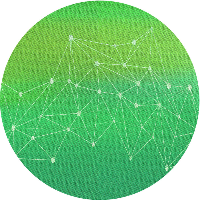 Square Machine Washable Transitional Neon Green Rug in a Living Room, wshpat3303grn