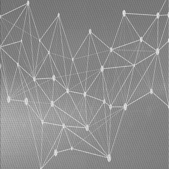 Machine Washable Transitional Dark Gray Rug, wshpat3303gry