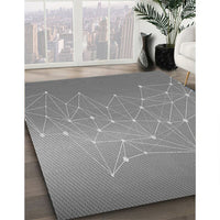 Patterned Dark Gray Rug, pat3303gry