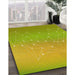 Machine Washable Transitional Green Rug in a Family Room, wshpat3303yw