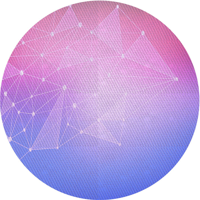 Square Patterned Bright Lilac Purple Rug, pat3304pur