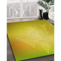 Patterned Yellow Rug, pat3304yw