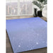 Machine Washable Transitional Jeans Blue Rug in a Family Room, wshpat3305blu