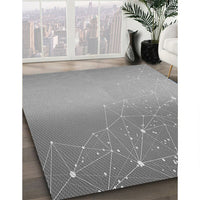 Patterned Cloud Gray Rug, pat3305gry