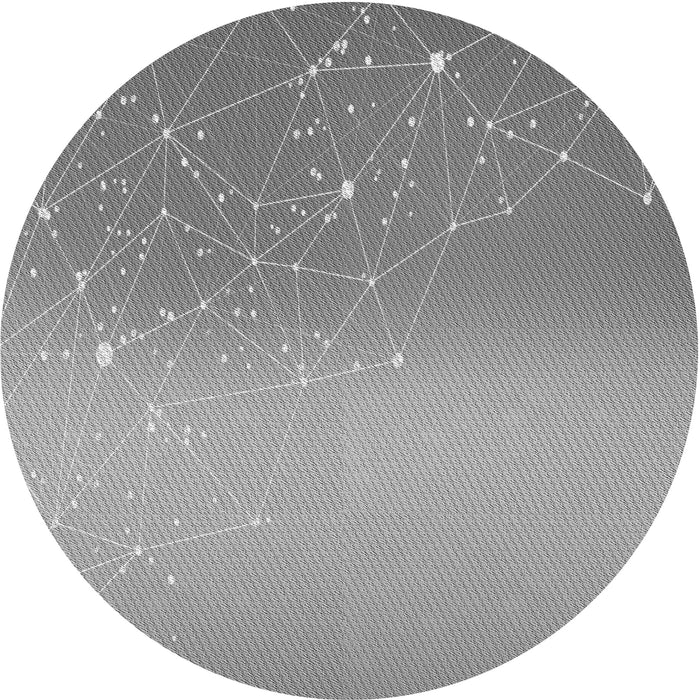 Square Machine Washable Transitional Cloud Gray Rug in a Living Room, wshpat3305gry