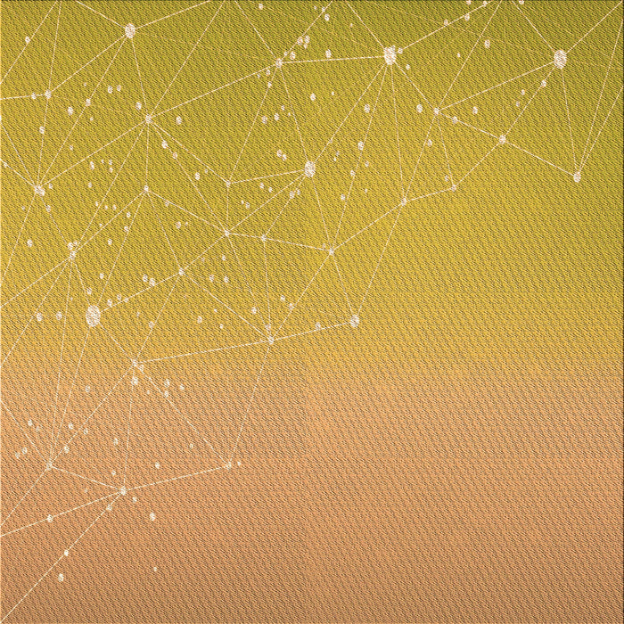 Round Patterned Orange Rug, pat3305org