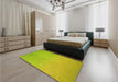 Patterned Pistachio Green Rug in a Bedroom, pat3305yw