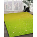 Machine Washable Transitional Pistachio Green Rug in a Family Room, wshpat3305yw