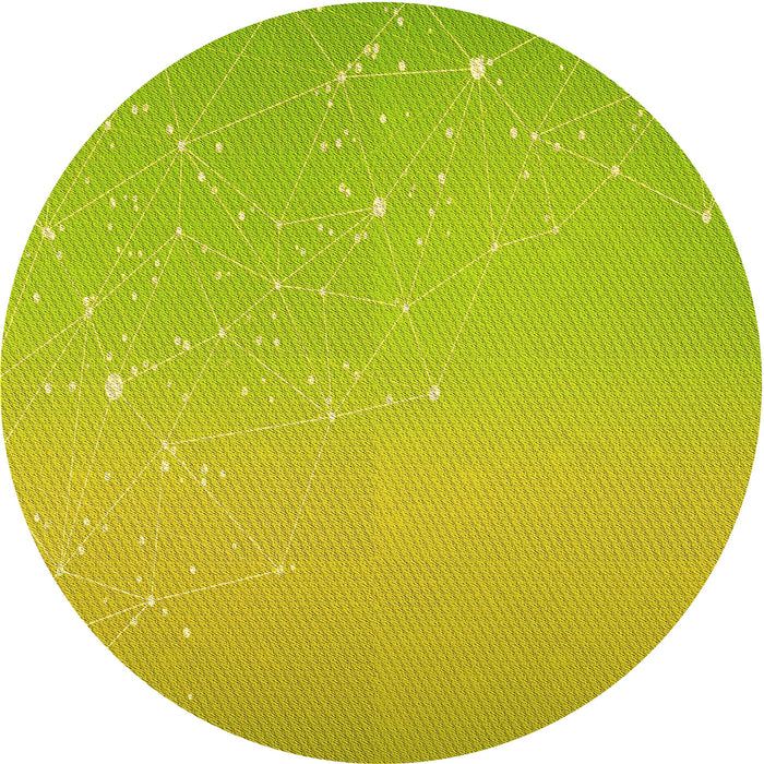 Square Machine Washable Transitional Pistachio Green Rug in a Living Room, wshpat3305yw