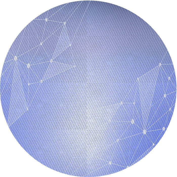 Square Patterned Jeans Blue Rug, pat3306blu