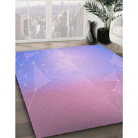 Patterned Lilac Purple Rug, pat3306pur