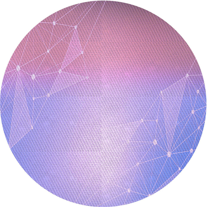 Square Machine Washable Transitional Lilac Purple Rug in a Living Room, wshpat3306pur