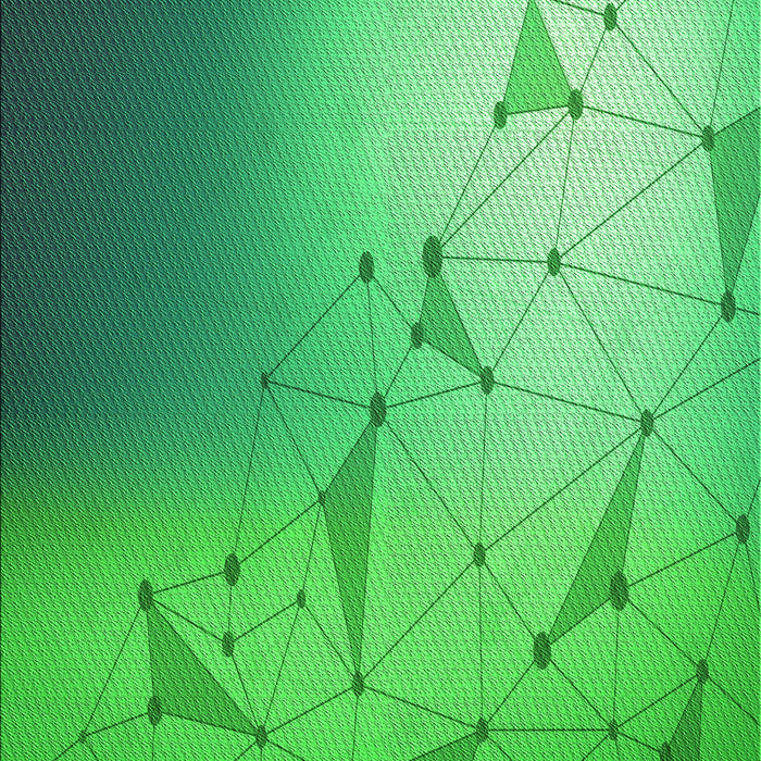 Patterned Neon Green Rug, pat3307grn