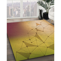 Patterned Yellow Rug, pat3307org